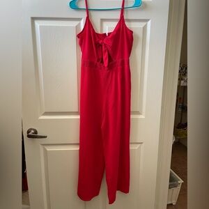 H&M red jumpsuit